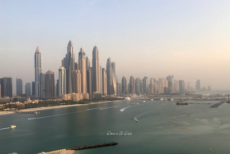 View of Dubai Marina from Penthouse Five Palm Jumeirah