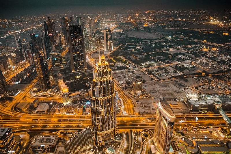 Skyline of Dubai International Financial Center (DIFC)